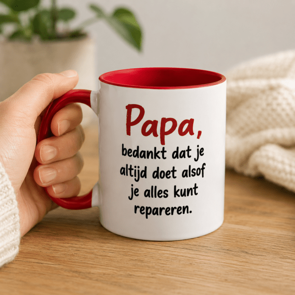 papas werkplaats Vaderdag mokken